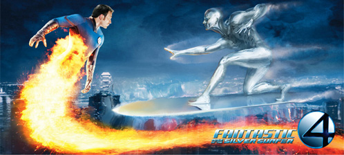 Banner de Los 4 Fantásticos y Silver Surfer